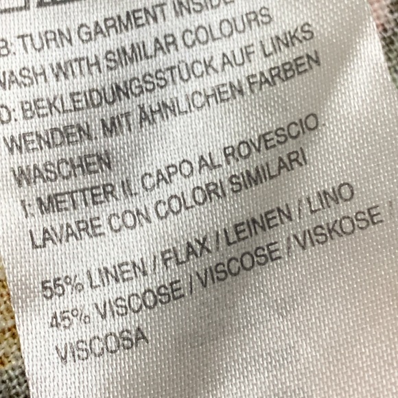 Womens Naturals D&Co. Linen Blend Floral Pocket Pull On Shorts‎ - Picture 8 of 8